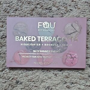 Focallure Baked Terracotta Highlighter Palette - Pink and Brown